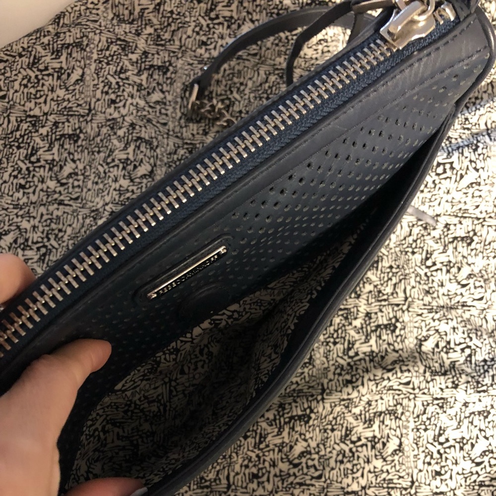 Rebecca Minkoff Navy Perforated MAC Crossbody - Picture 7 of 8